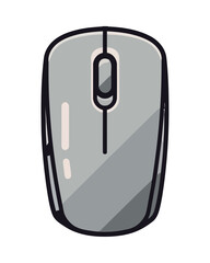 Poster - Modern computer mouse symbolizes technology