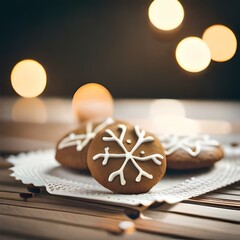 Canvas Print - christmas cookies on a table