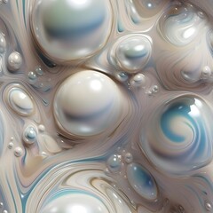 iridescent pearl aesthetic liquid form flowing rich colors, whimsicle movement, bold rich colors,mil