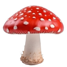 Red Mushroom On Transparent Background, PNG