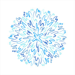 Aufkleber - abstract radial water splash, burst round background, decoration. circle shape. chaotic pattern made