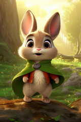 Poster - Bunny in cloak