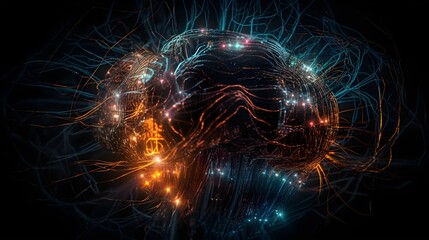Wall Mural - visualization of fractal realms