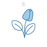 Fototapeta Tulipany - Flower Icon symbol template for graphic and web design collection logo vector illustration