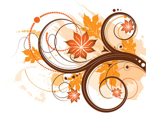 Poster - Floral vector illustration for design.