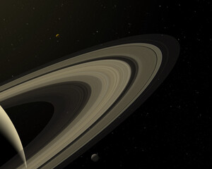 Wall Mural - rings of the planet saturn. elements of this image furnished by nasa.