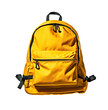© MiraCle72 - Yellow backpack isolated on transparent background, created with generative AI