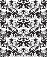 Canvas Print - Seamless background from a floral ornament, Fashionable modern wallpaper or textile