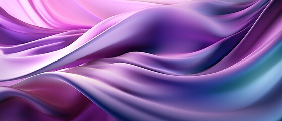 Wall Mural - Purple Silk Waves Background for presentation design. Suit for business, corporate, institution, party, festive, seminar, and talks