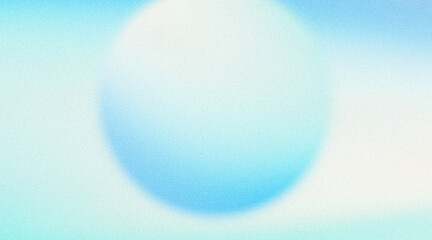 Light blue white color gradient sphere smooth grainy texture abstract background