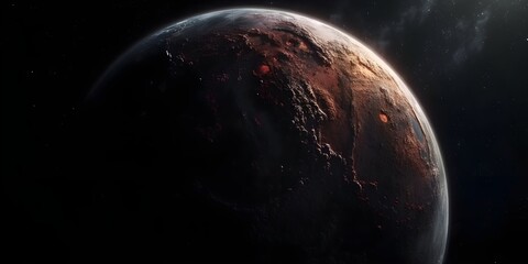 Wall Mural - earth and moon