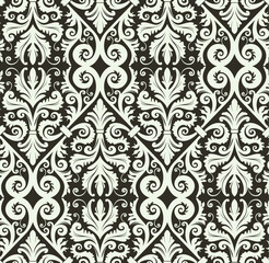 Canvas Print - Seamless background from a floral ornament, Fashionable modern wallpaper or textile