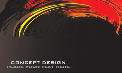 Poster - Abstract fire fantasy business background card