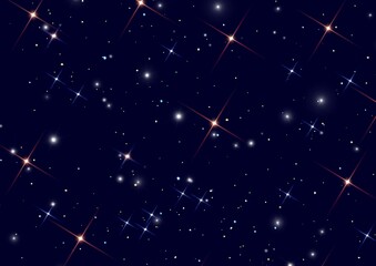 star background. space stars, night sky constellations, background illustration