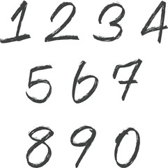 hand drawn numbers
