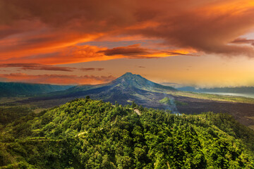 Poster - Volcano Batur on Bali