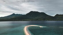 Aerial View Of White Island In Camiguin Island, Philippines.
