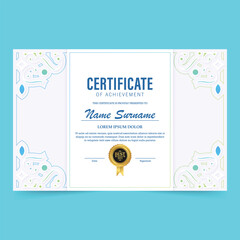 Wall Mural - Achievement certificate best award diploma