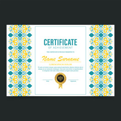 Wall Mural - Achievement certificate best award diploma
