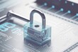 © AkuAku - padlock icon placed on a circuit board background Generative AI
