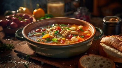 Wall Mural - stew with vegetables