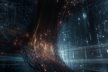 Poster - High speed data transfer. Generate Ai