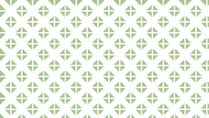 Wall Mural - Green and white seamless pattern as ornament