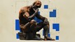 The Thinker sculpture, embodying the concept of philosophy. The representation inspires contemplation and intellectual exploration, signifying profound thought and introspection. Generative AI