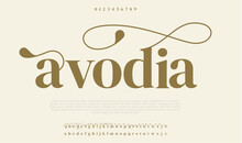 Avodia Luxury Elegant Typography Vintage Serif Font Wedding Invitation Logo Music Fashion Property
