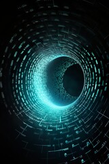 Vortex of binary code