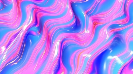 Poster - 
abstract background with pink and blue waves