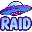 ufo with word raid