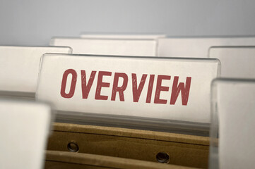 Poster - filing folders with word overview