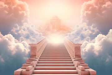 Stairway to heaven. AI generated.