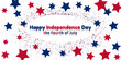 © Naufal Wibisono - 4th of July Vector Illustration Independence Day Banner on Navy Star Background