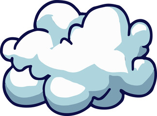 Wall Mural - Cloudy png graphic clipart design