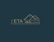 ETA Real Estate and Consultants Logo Design Vectors images. Luxury Real Estate Logo Design