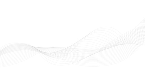 Tech grey abstract wave digital element for design. Curved wavy line design element 