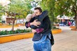 © Krakenimages.com - Mother and son smiling confident hugging each other at park