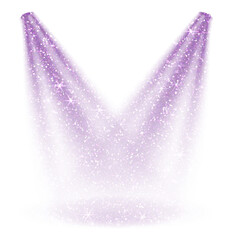 Wall Mural - purple glitter spotlight flat empty scene. stage spotlight. show stage light effect. design for deco