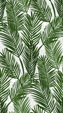 Fototapeta Sypialnia - Seamless pattern with tropical palm leaves on white background. Exotic fashion prints. Vector illustration.