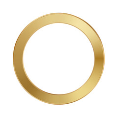 Poster - Golden ring vector illustration. Gold circle frame