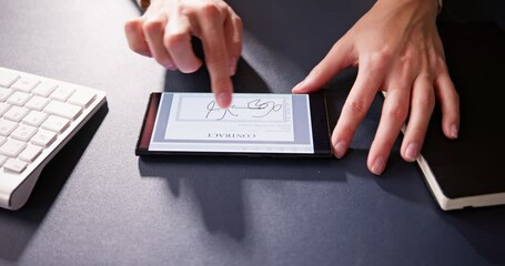 Poster - Digital Signature On Contract Document Online
