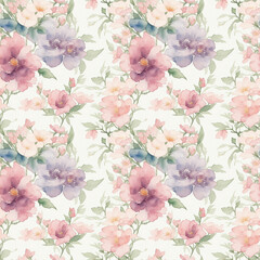  seamless pattern with flowers