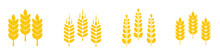 Outline Wheat Icon Or Wheat Symbol. Barley Spike Or Corn Ear. Bakery, Bread Or Agriculture Logo Concept. Line Grain Sign. Vector Illustration. Vector Graphic. EPS 10