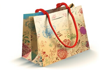 Poster - shopping bag isolated on white background. Generated by AI.