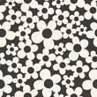 Retro seamless pattern with beige daisies