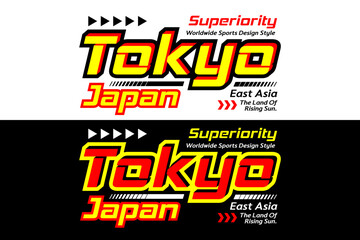 Tokyo urban sport slogan style design