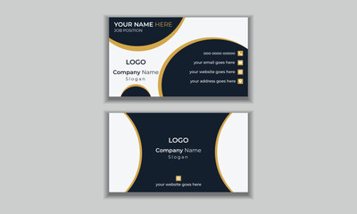 Black & Yellow modern business card