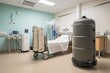 © altitudevisual - air purifier in a hospital setting, providing clean air for patients and medical staff, created with generative ai